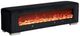 Furniture of America® Elnath Black Bench with Visual Wood Log Fireplace-0