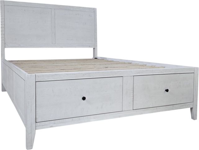 Jofran Inc. Maxton 4-Piece Ivory Queen Panel Storage Bedroom Set-3