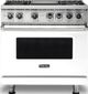 Viking® Professional 5 Series 36" White Pro Style Dual Fuel Natural Gas Range-0