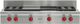 Wolf® 48" Stainless Steel Sealed Burner Rangetop Riser-1