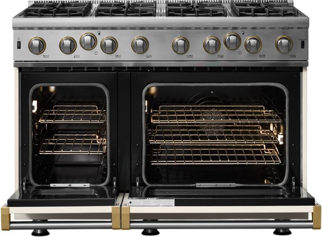 Viking® 5 Series 48" Pure White Pro Style Gas Range-1