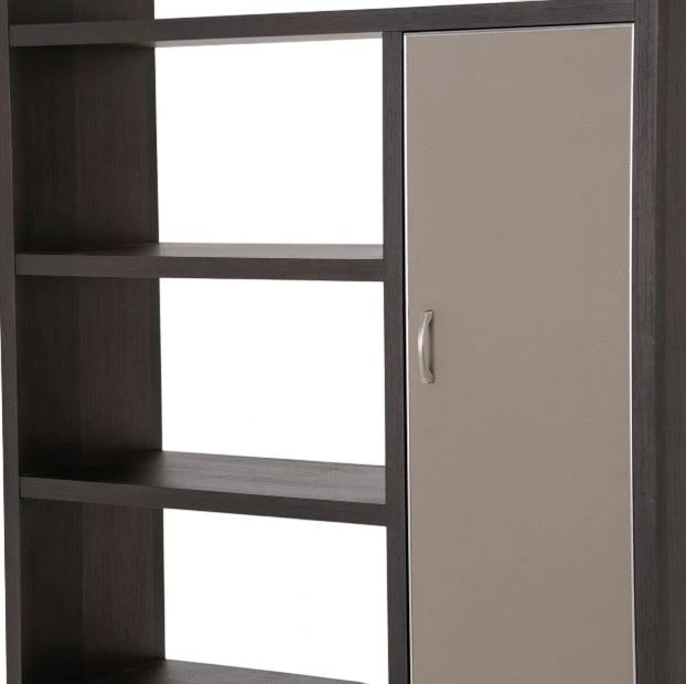 Michael Amini® 21 Cosmopolitan™ Pebble Grain Taupe/Umber Right Bookcase-2