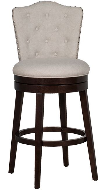 HH2 Home Edenwood Chocolate/Cream Swivel Bar Stool-2