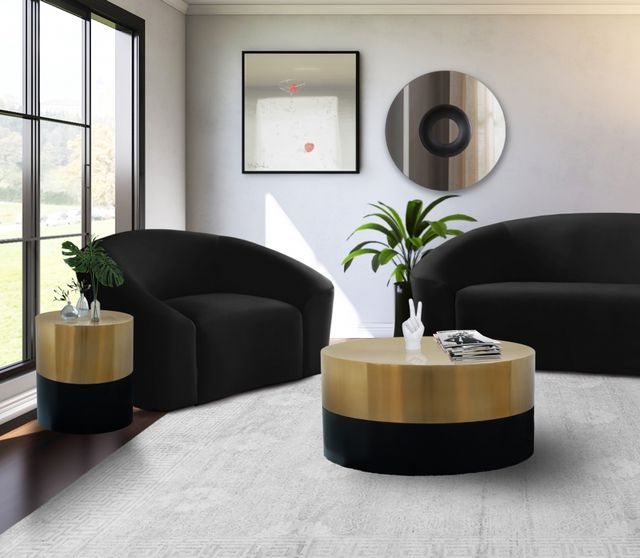 Meridian Furniture Sun Black/Gold Coffee Table-1