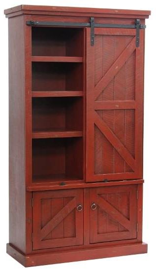 American Heartland Manufacturing Rustic Winsome Red Armoire-0