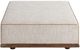 Classic Home Ellerie Latte Square Ottoman-3