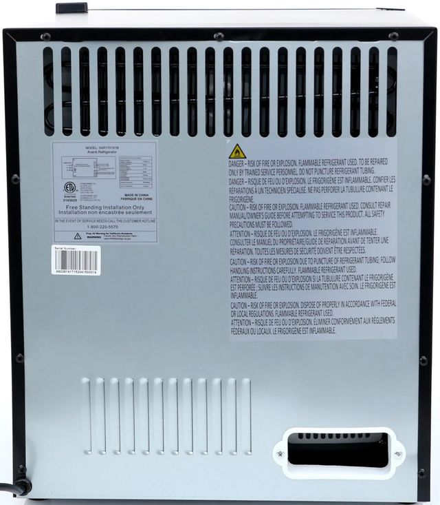Avanti® 17" 1.7 Cu. Ft. Stainless Steel Compact Refrigerator-2