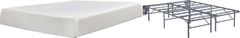 Sierra Sleep® by Ashley® Chime 2-Piece 10" Memory Foam and Better than a Boxspring Foundation King Mattress Set