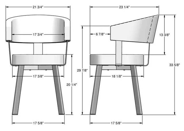 Amisco Customizable Grissom Dining Arm Chair-3