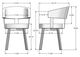 Amisco Customizable Grissom Dining Arm Chair-3