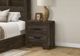Monarch Specialties Inc. Rustic Oak 2-Drawer Nightstand-1