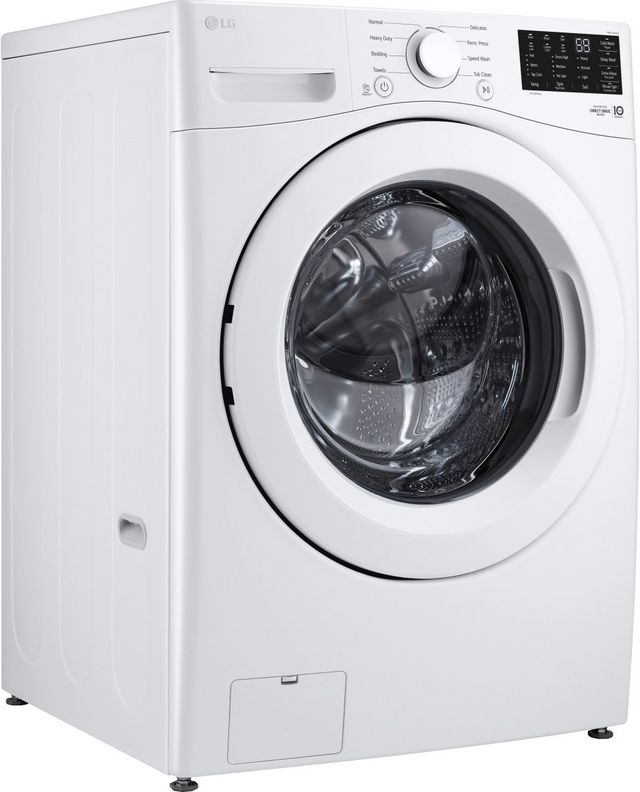 LG White Front Load Laundry Pair-14
