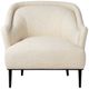 Four Hands Noel Hammered Black/Thames Cream Accent Chair-2