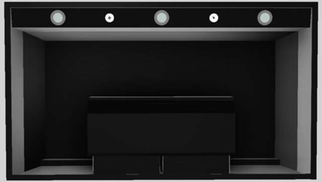 Vent-A-Hood® Designer Series 42" Black Wall Mounted Range Hood-3