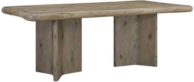 Bernards Pagosa Beige Double Pedestal Dining Table-0