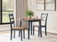 Signature Design by Ashley® Gesthaven 3-Piece Natural/Blue Dining Table Set-3