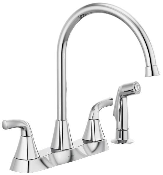 Peerless Parkwood® Chrome 2-Handle Kitchen Faucet -0