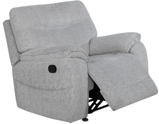 New Classic® Home Furnishings Chablis Mist Gray Manual Glider Recliner-0