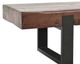 Classic Home Duarte Black/Rustic Brown 74" Bench-4