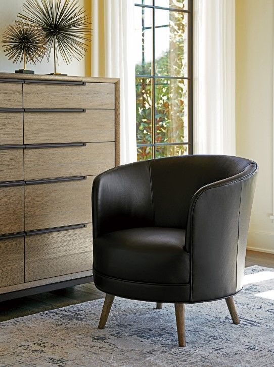 Lexington Home Customizable Zanzibar Torrington Leather Swivel Chair-1