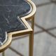 A & B Home Halycon 2 Piece Gold Side Table Set-1