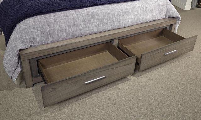 aspenhome® Modern Loft Greystone California King Panel Storage Bed-1