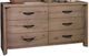 Magnussen Home® Laramie Honey Wheat Double Drawer Dresser-0