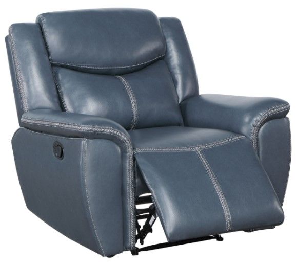 Coaster® Sloane Blue Manual Recliner-1