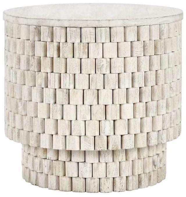 Classic Home Norwood Cream Round End Table-0