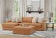 Jackson Furniture Minori 3-Piece Whiskey Left-Arm Facing Sectional with Ottoman-1