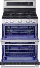 LG 30" Stainless Steel Smart Freestanding Double Oven Gas Range with Air Fry & Air Sous Vide-1