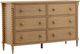 Dovetail Furniture Marcellina Natural 66" Dresser-0