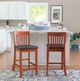 Linon Triena Dark Cherry Counter Stool-1