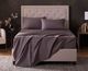 Malouf™ Classic 4-Piece Charcoal Cotton Queen Sheet Set-1