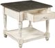 aspenhome® Hinsdale Greywood End Table with Cottonwood Base -1