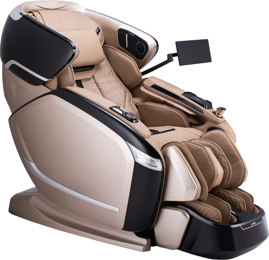 Cozzia® Quantum Black/Champagne Power Massage Chair Darvin