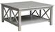John Thomas Furniture® Home Accents Taupe Gray Square Coffee Table-0