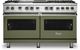 Viking® 5 Series 60" Cypress Green Pro Style Dual Fuel Liquid Propane Range with 12" Griddle and 12" Grill-0