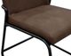 International Furniture Direct Seating Blacksmithing Matte Black/Brown Chair-3