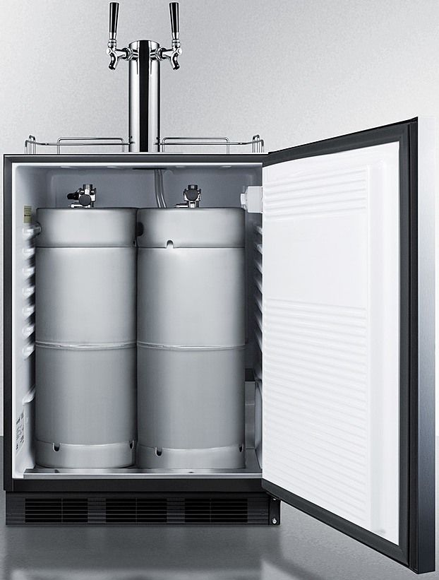 Summit® Commercial Series 5.5 Cu. Ft. Stainless Steel Beer Cooler/Kegerator-3