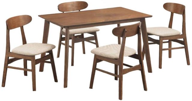 New Classic® Home Furnishings Morocco 5-Piece Natural/Walnut Dining Set-0