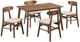 New Classic® Home Furnishings Morocco 5-Piece Natural/Walnut Dining Set-0