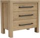 Riverside Furniture Davie Pale Oak 3-Drawer Nightstand-0