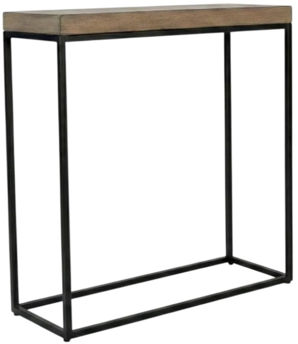 Sunny Designs™ Jax Brown Small Console Table with Black Base-0