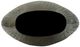 A & B Home Silver Aluminum Layered Chisel Oval Vase-1