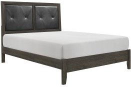 Mazin Furniture Edina Black/Dark Gray Queen Bed-1