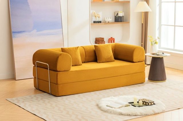 Furniture of America® Perri Ginger 79" Compressed Sofa-2