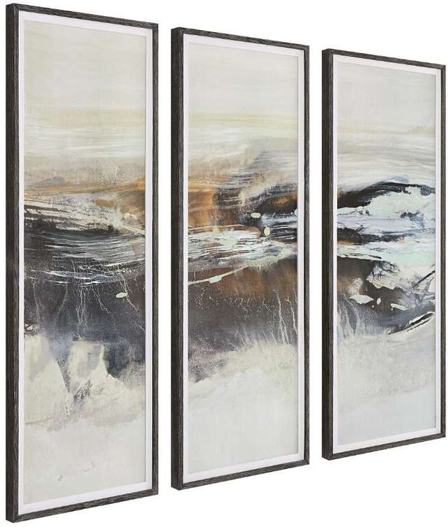 Uttermost® Graphite 3-Piece Horizon Framed Print Set-3