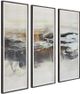 Uttermost® Graphite 3-Piece Horizon Framed Print Set-3