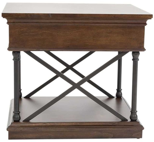 Liberty Furniture Tribeca Black/Cordovian Brown End Table-3